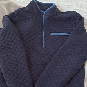 Mens quited half zip